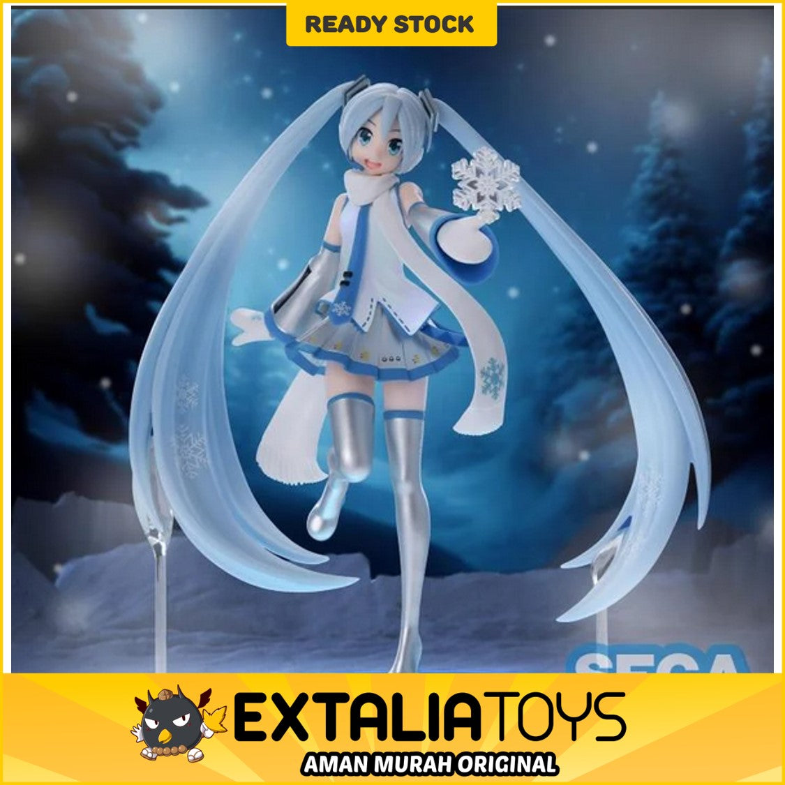 SEGA LUMINASTA FIGURE SNOW MIKU SKY TOWN SEGA LUMINASTA FIGURE SNOW MIKU SKY TOWN